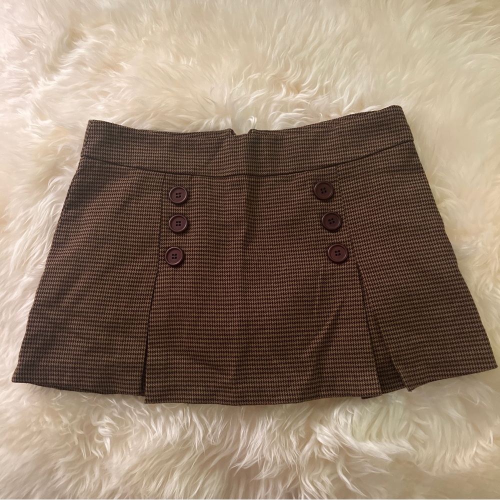 Forever 21 brown mini skirt punk princess style size XS